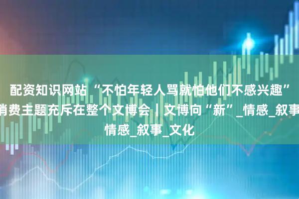 配资知识网站 “不怕年轻人骂就怕他们不感兴趣” 情绪消费主题充斥在整个文博会｜文博向“新”_情感_叙事_文化