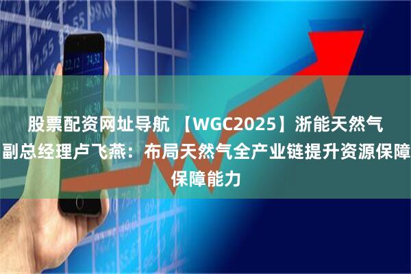 股票配资网址导航 【WGC2025】浙能天然气集团副总经理卢飞燕：布局天然气全产业链提升资源保障能力